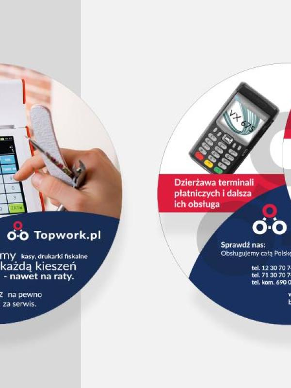 Projekt nadruku na płycie CD